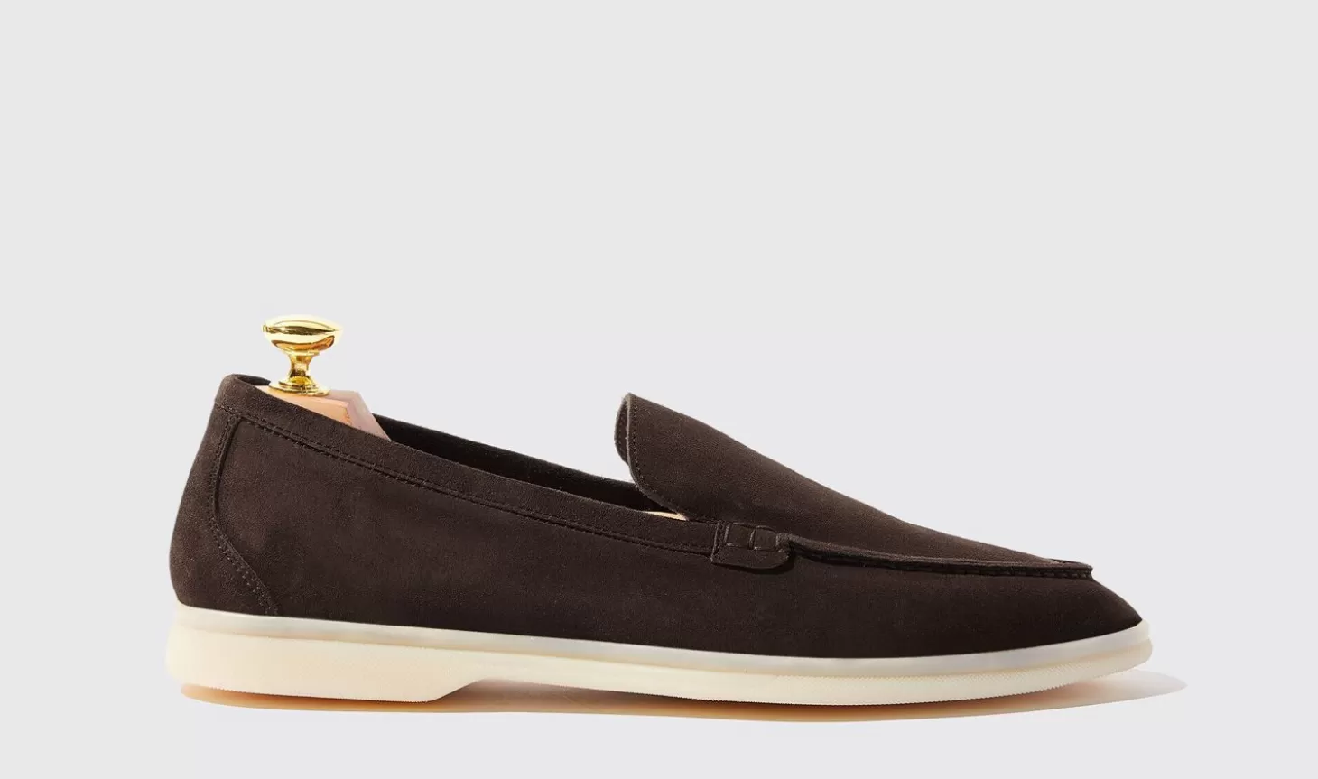 Scarosso Loafers-Ludovico Moro Scamosciato Dark Brown - Suede