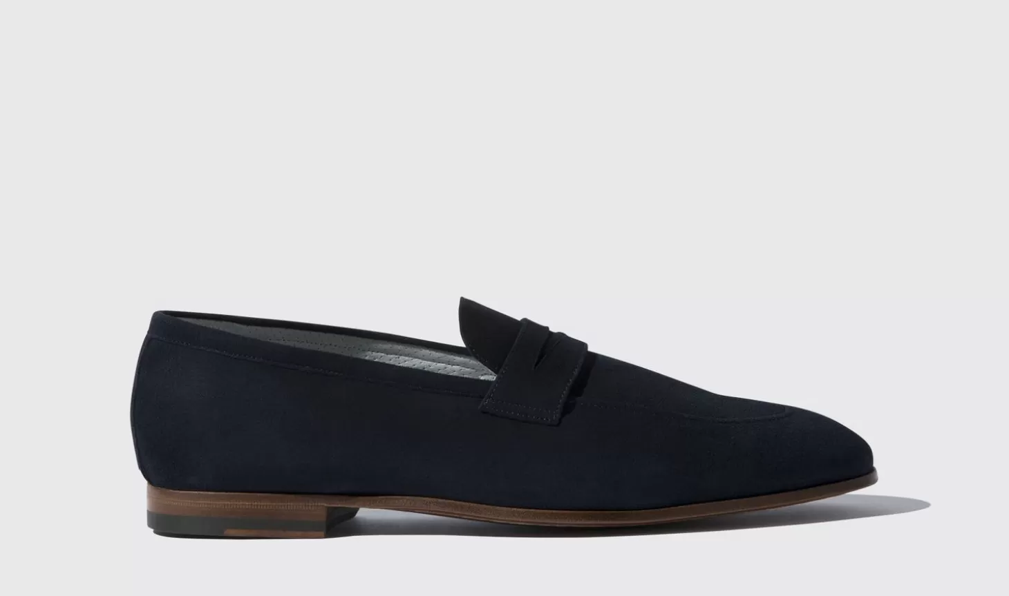 Scarosso Loafers-Marzio Abisso Scamosciato Dark Blue Suede