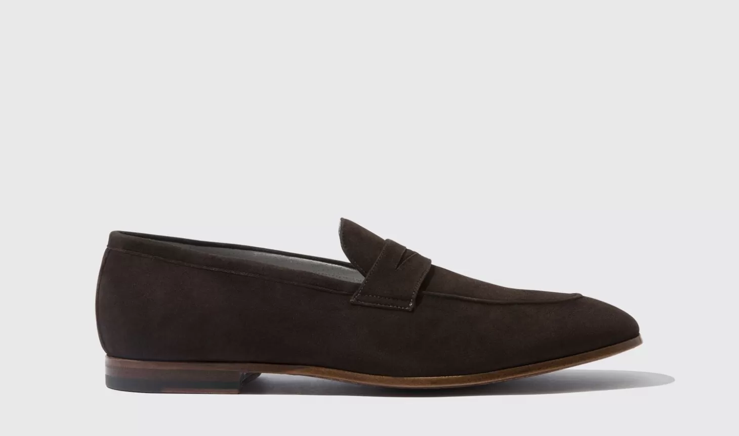 Scarosso Loafers-Marzio Moro Scamosciato Dark Brown Suede