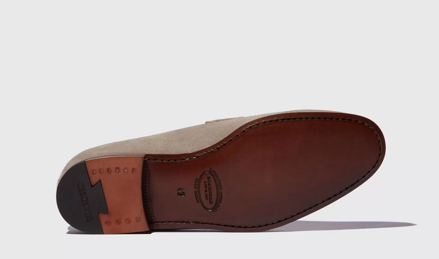 Scarosso Loafers-Marzio Taupe Scamosciato Taupe Suede