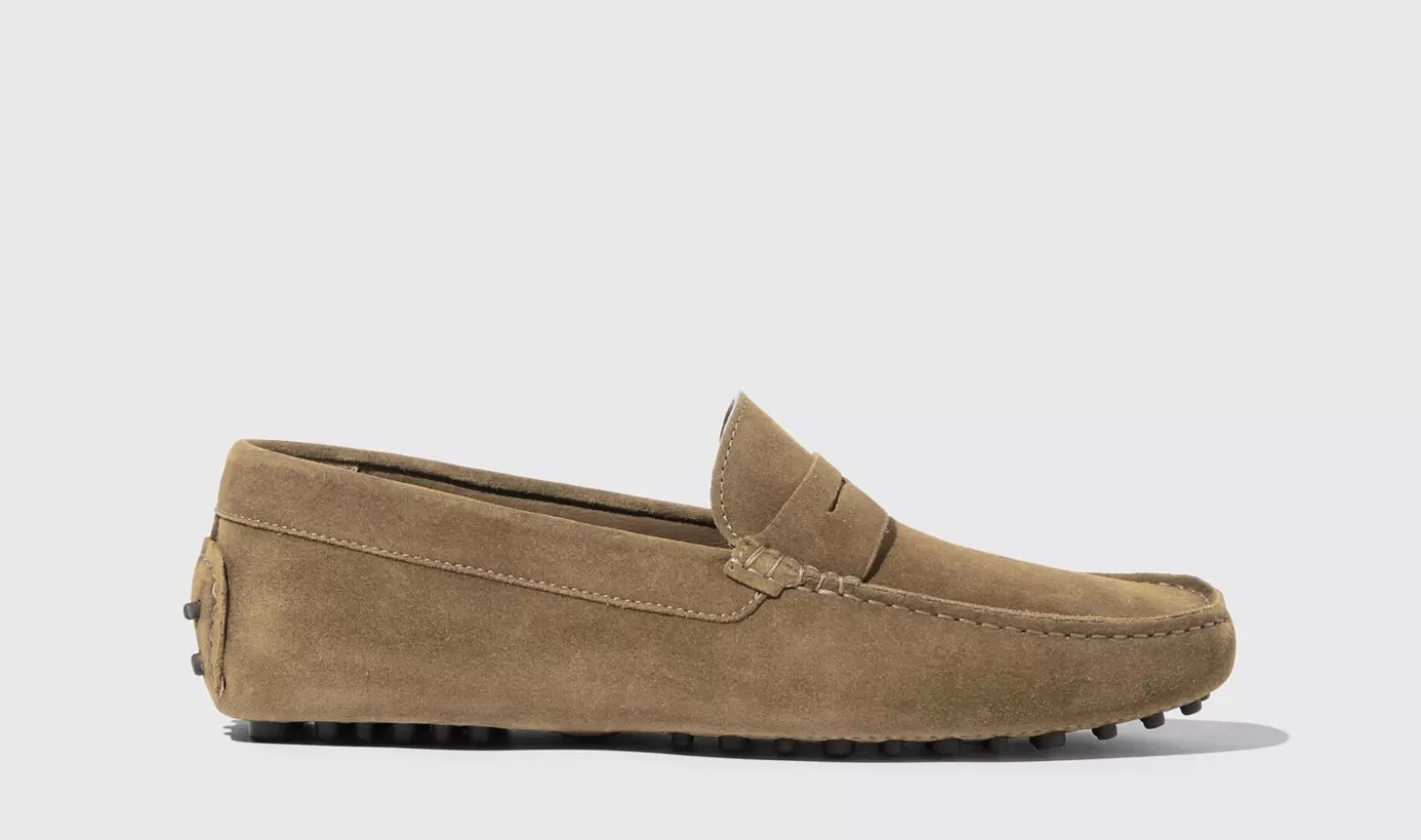 Scarosso Driving Shoes-Michael Beige Suede Beige - Suede