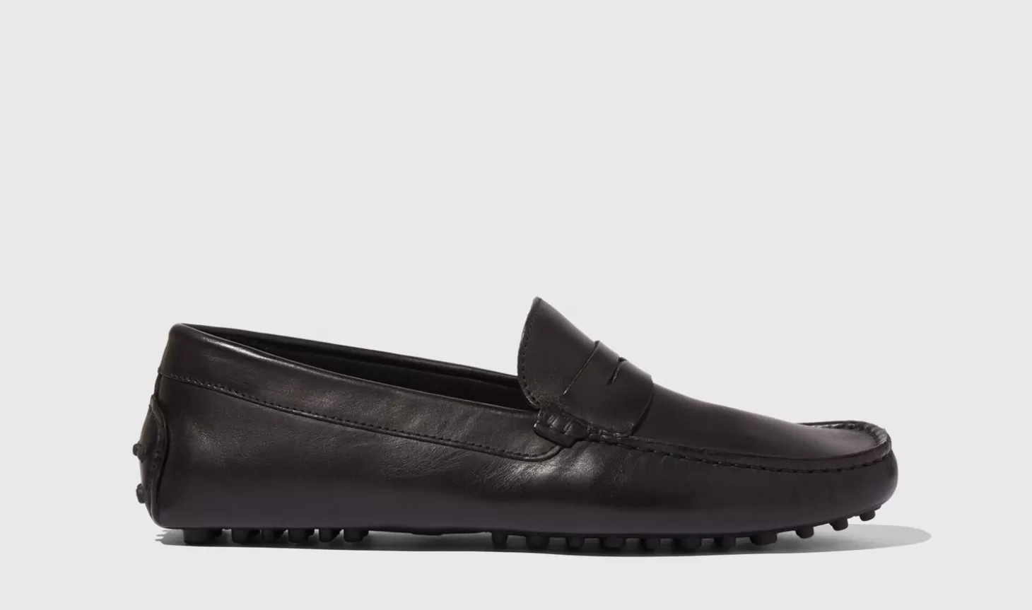 Scarosso Driving Shoes-Michael Black Black - Calf