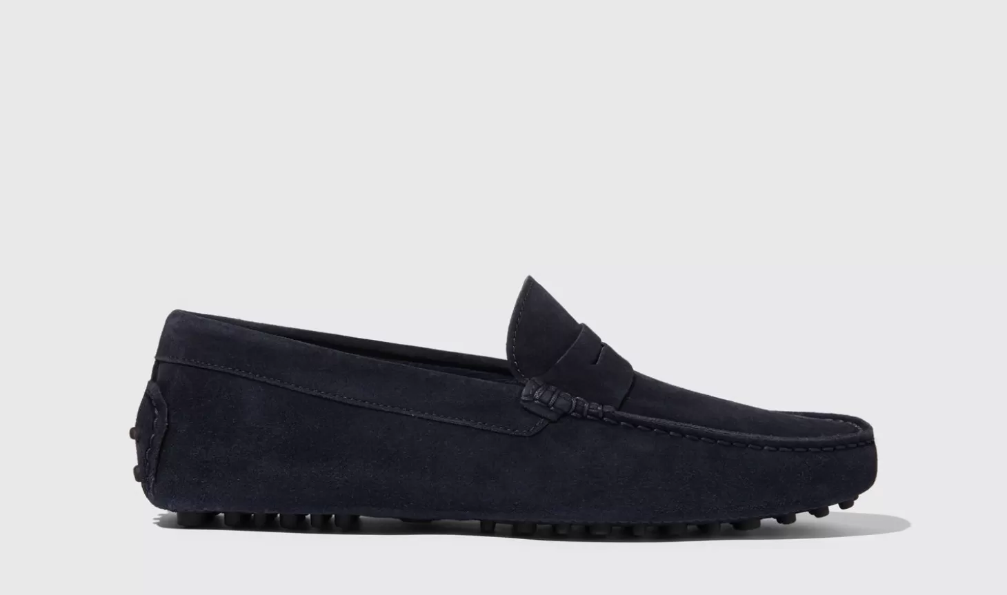 Scarosso Driving Shoes-Michael Blue Suede Blue - Suede