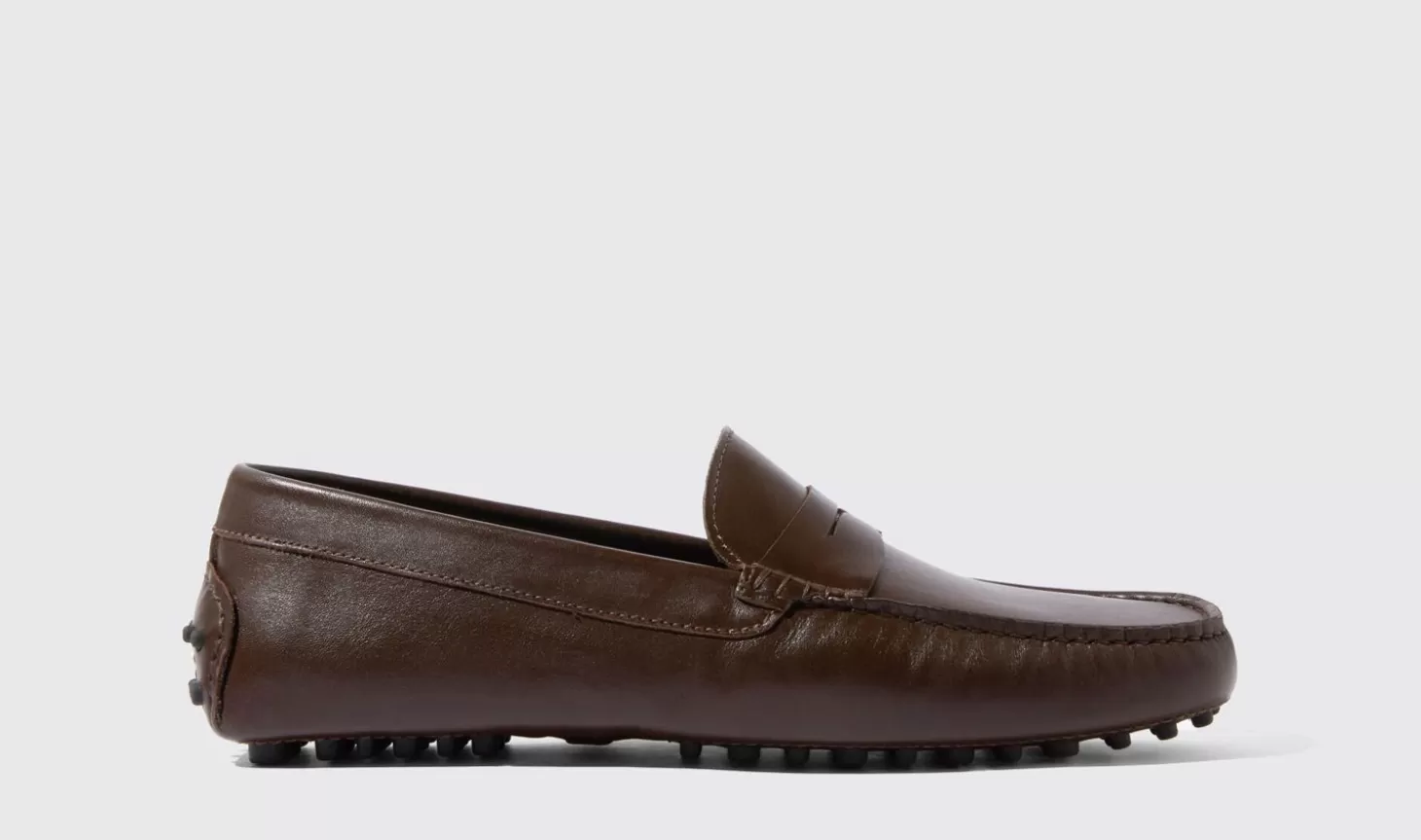 Scarosso Driving Shoes-Michael Brown Brown - Calf