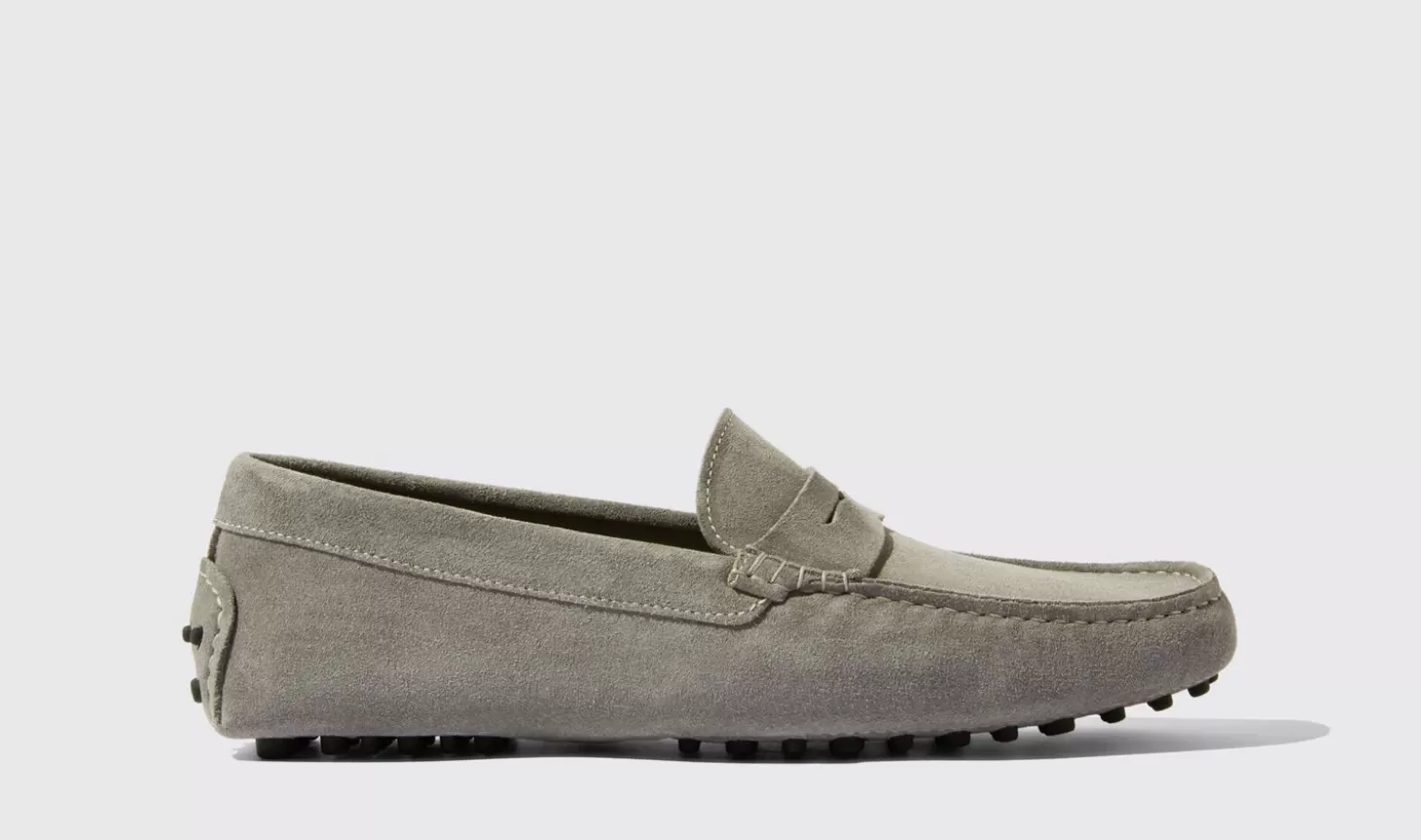 Scarosso Driving Shoes-Michael Grey Suede Grey - Suede