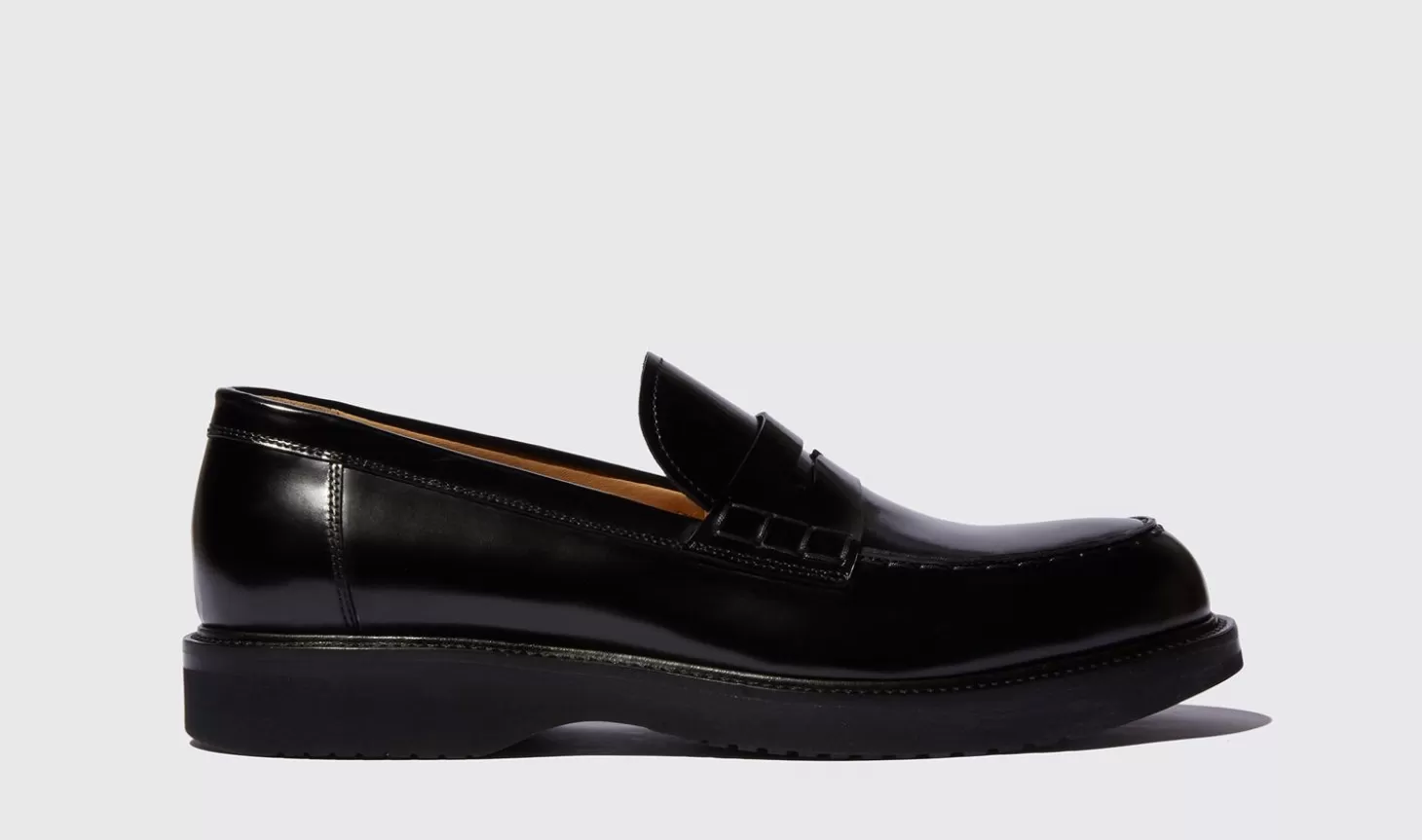 Scarosso Loafers-Milo Black Bright Black - Brushed Calf