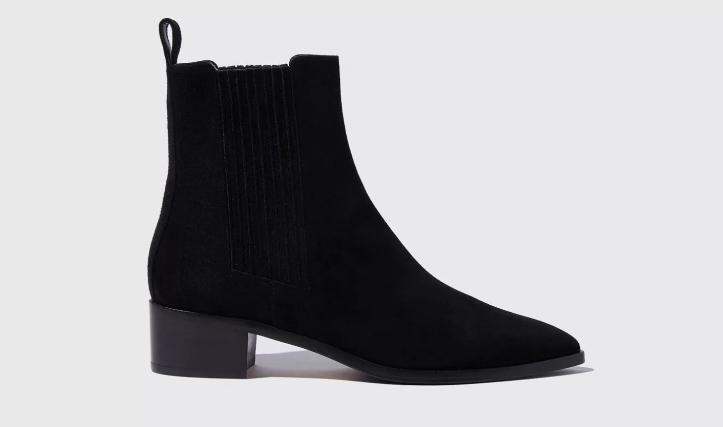 Scarosso Chelsea Boots-Olivia Nera Scamosciata Black - Suede