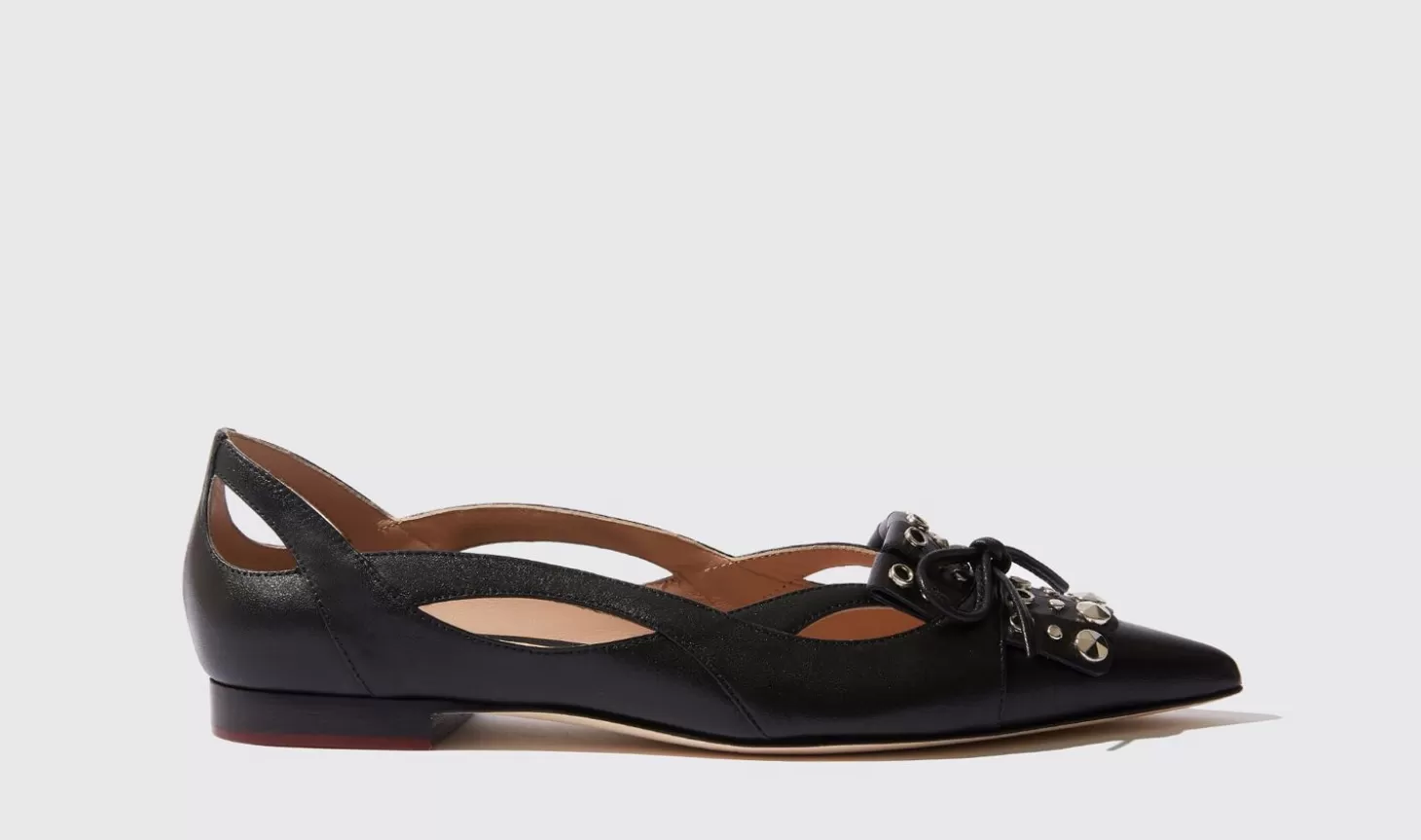 Scarosso Ballerinas-Onyx Odyssey Black - Calf