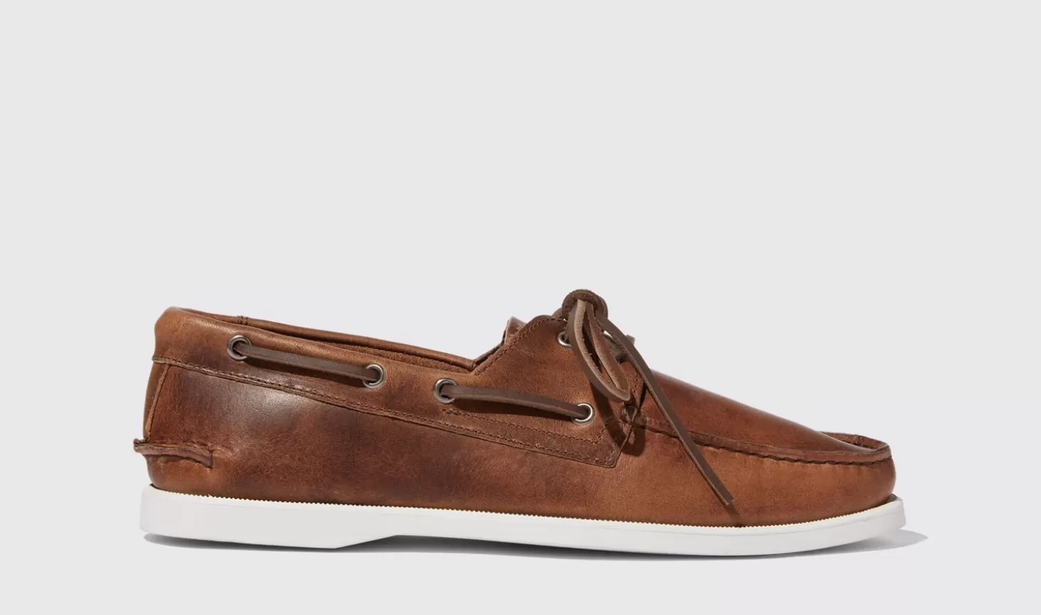 Scarosso Boat Shoes-Orlando Cigar Cigar - Calf