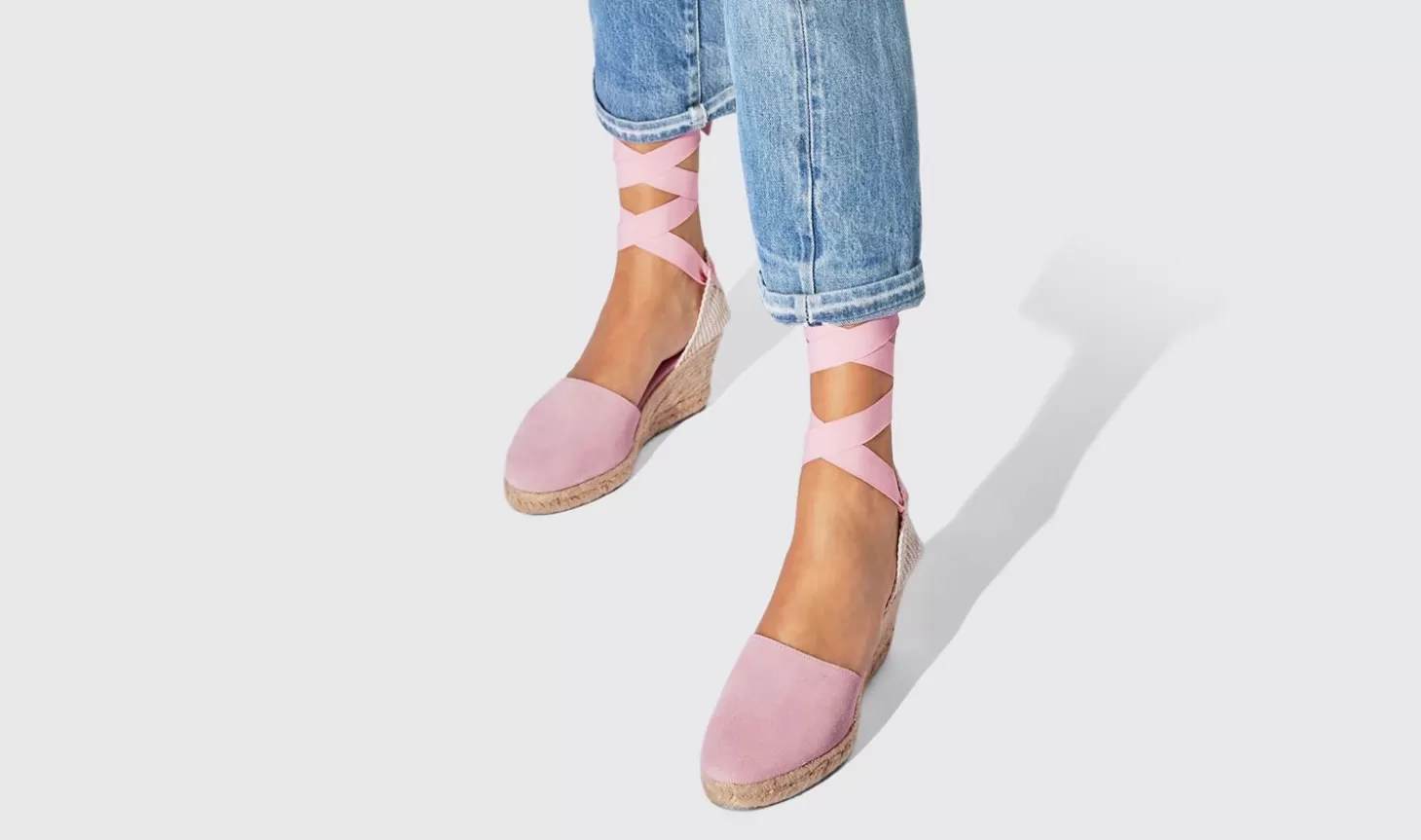 Scarosso Espadrilles-Paloma Pink Suede Pink - Suede