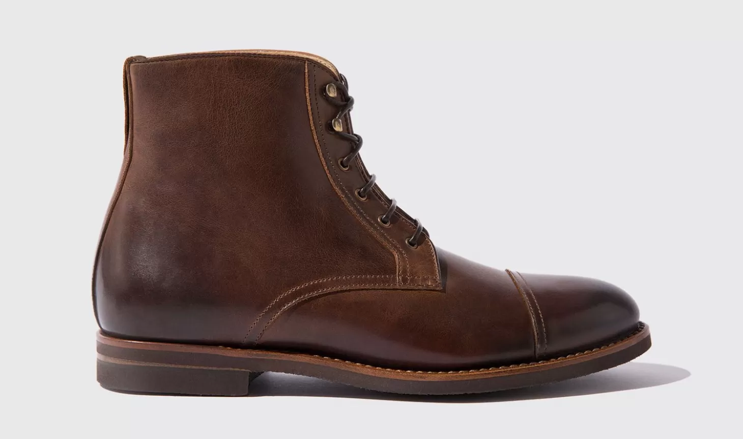 Scarosso Boots-Paolo Caramello Dark Brown - Calf