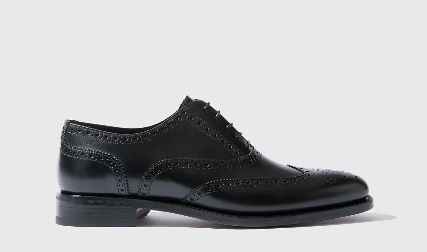 Scarosso Oxfords-Philip Black Calf