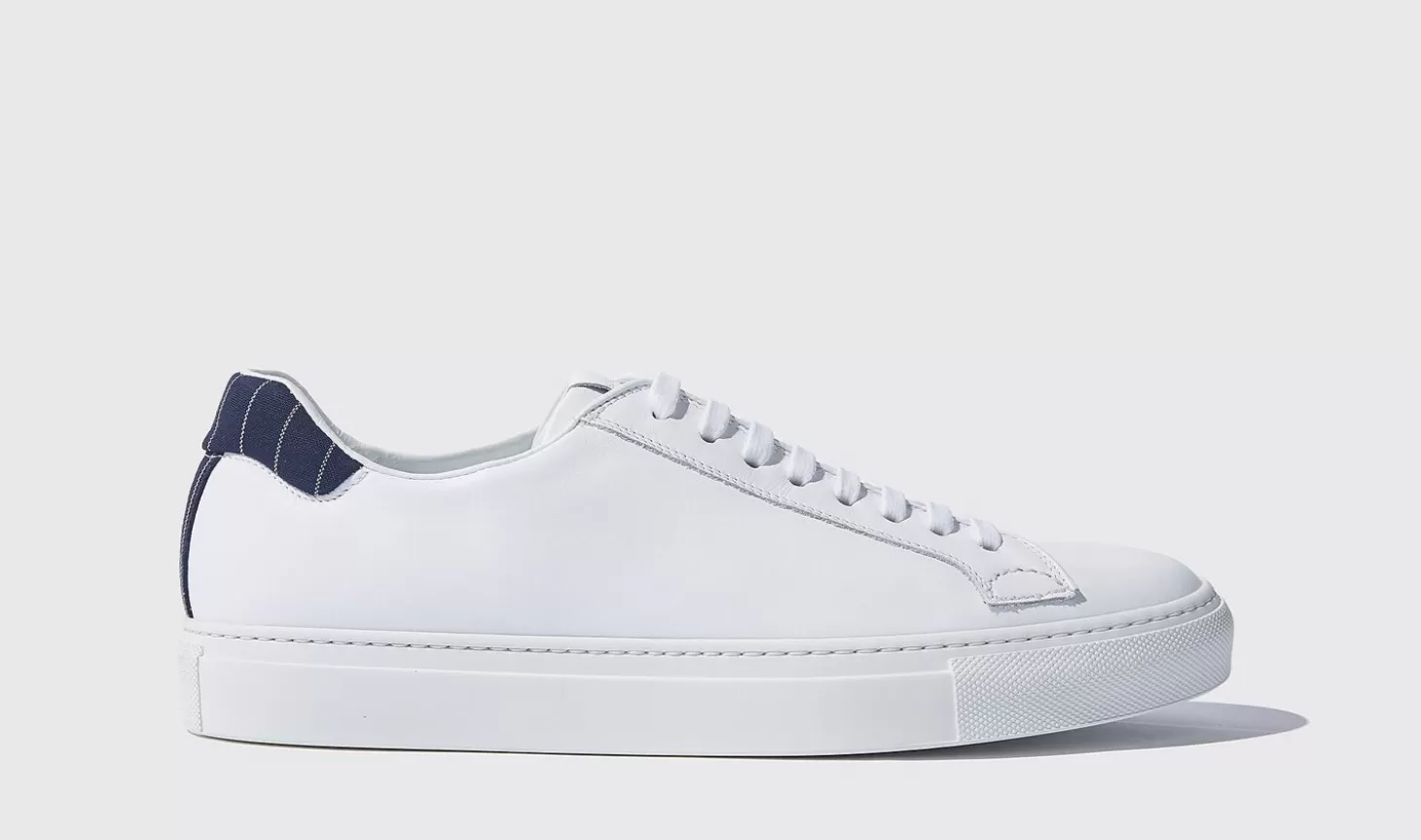 Scarosso Sneakers-Pinstripe White White - Calf