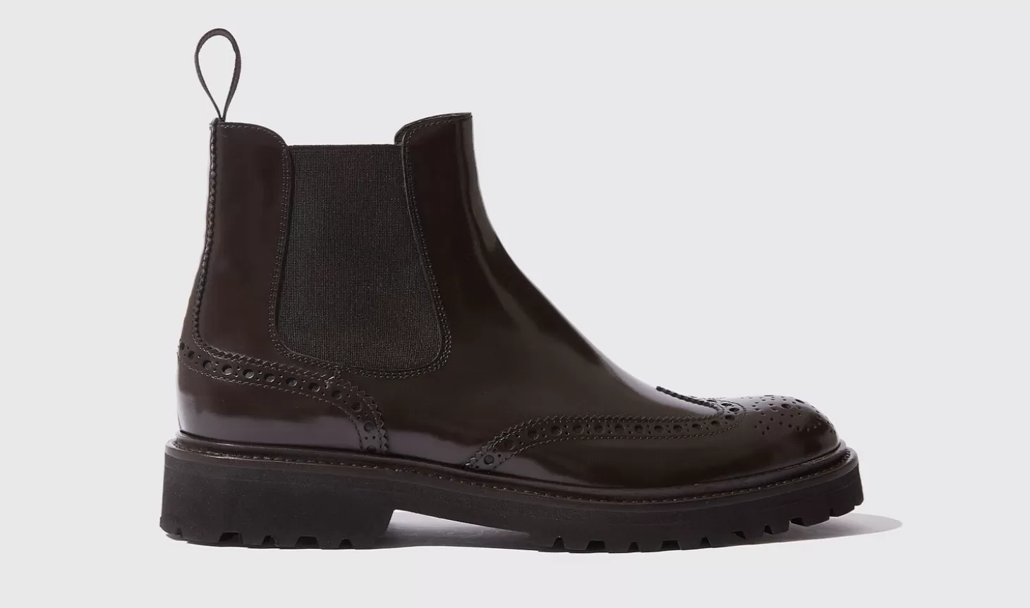 Scarosso Chelsea Boots-Poppy Brown Brown - Polished Calf