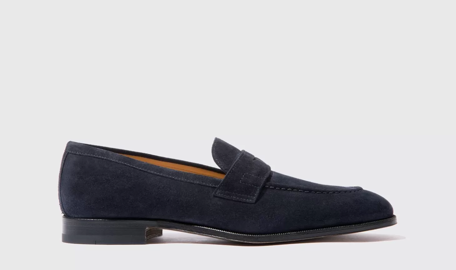 Scarosso Loafers-Raimondo Abisso Scamosciato Dark Blue Suede