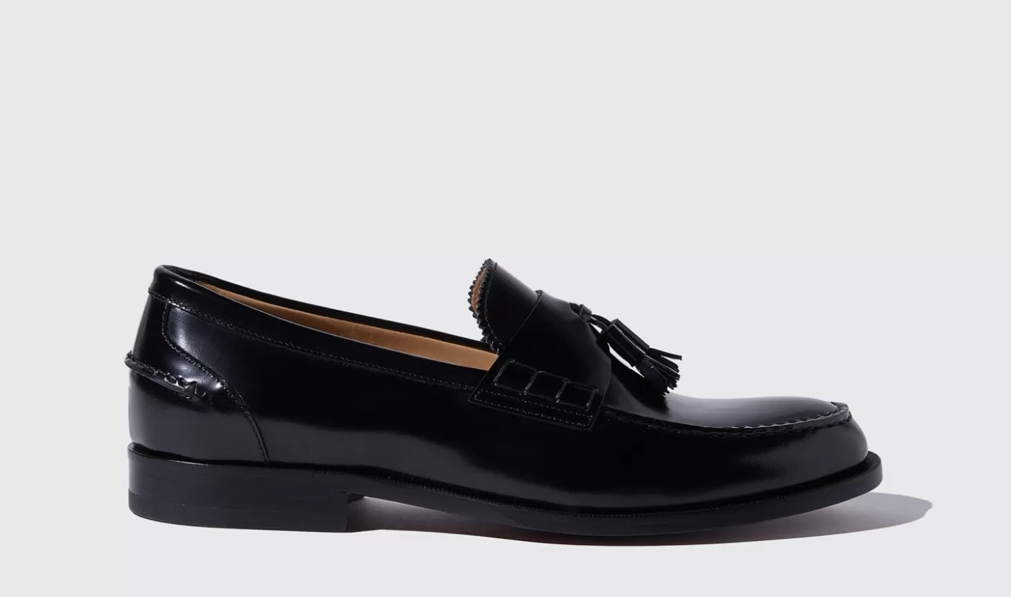 Scarosso Loafers-Ralph Black Bright Black - Brushed Calf