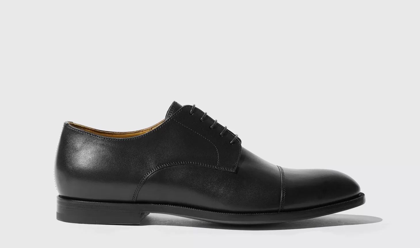 Scarosso Derbies-Riccardo Nero Black Calf