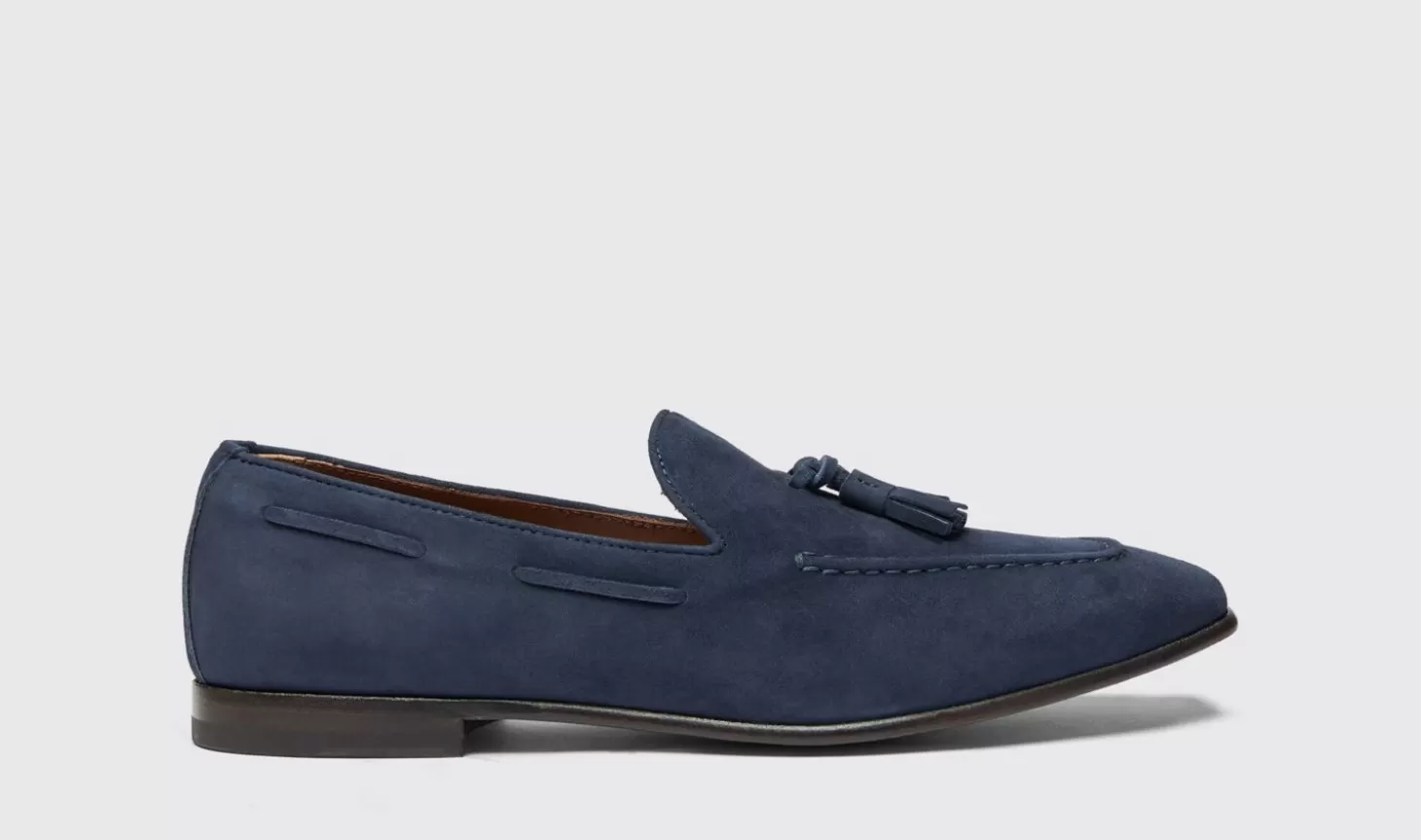 Scarosso Loafers-Rodolfo Blue Suede Blue - Suede