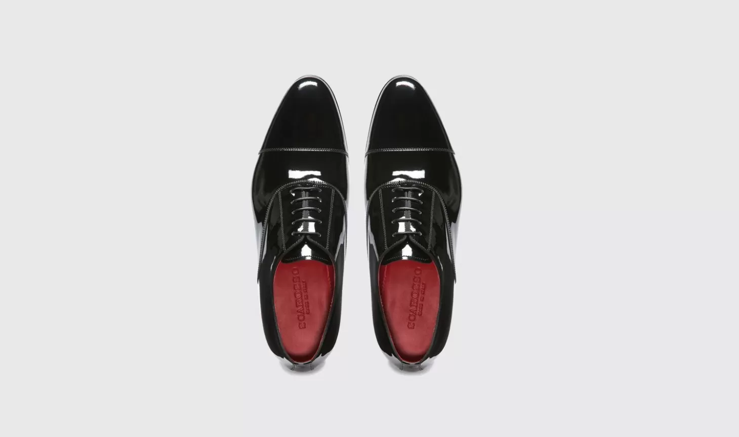 Scarosso Oxfords-Rodrigo Black - Patent