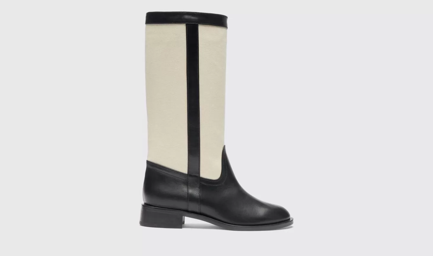 Scarosso Boots-Tess Black Canvas Black - Calf