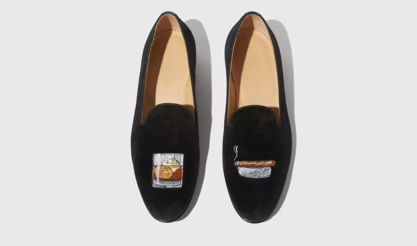 Scarosso Slippers-Tom Black Velvet Black - Velvet