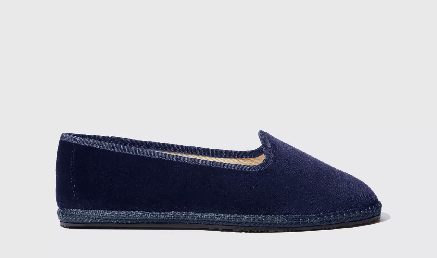 Scarosso Slippers-Valentina Blu Velluto Blue - Velvet