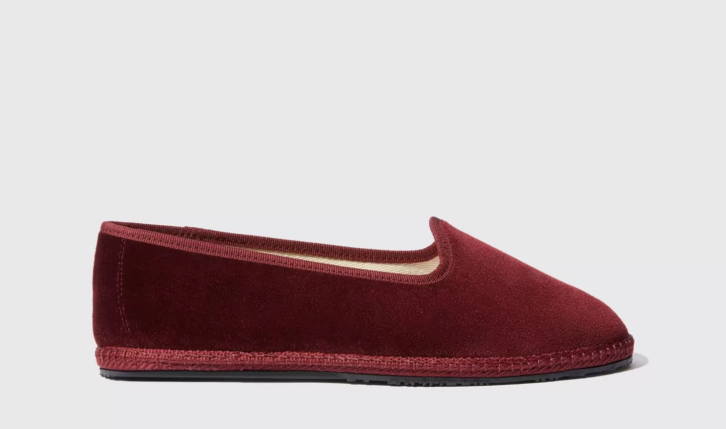 Scarosso Slippers-Valentina Bordeaux Velluto Burgundy - Velvet