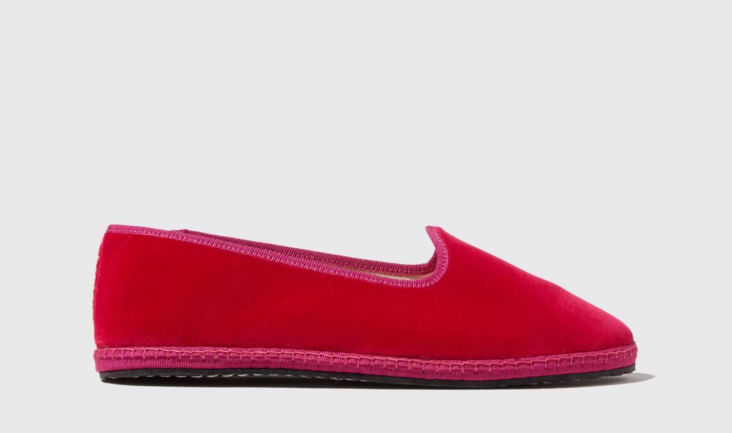 Scarosso Slippers-Valentina Ciclamino Velluto Fuchsia - Velvet