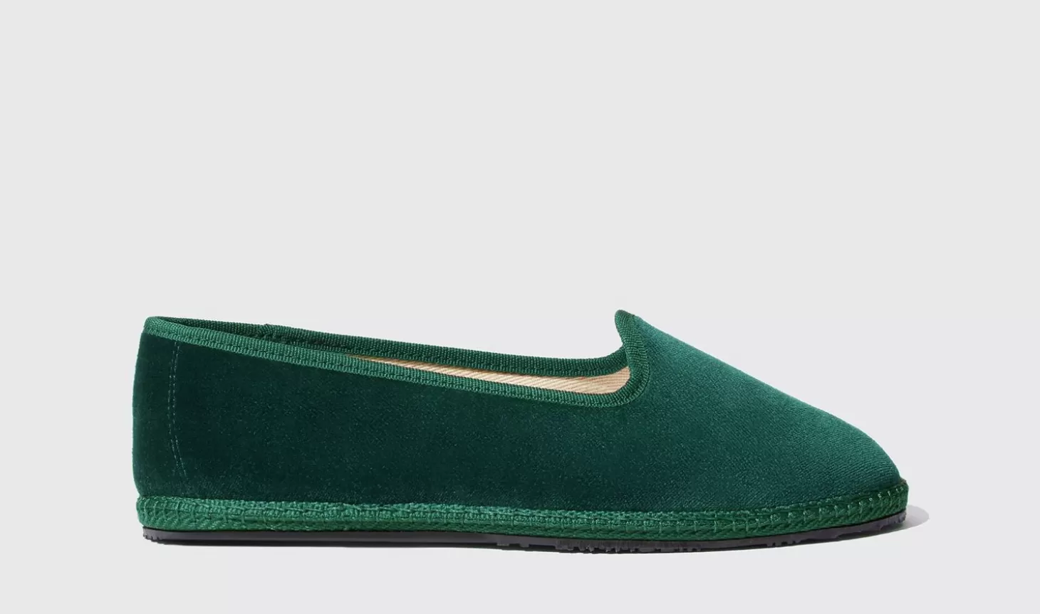 Scarosso Slippers-Valentina Verde Velluto Green - Velvet