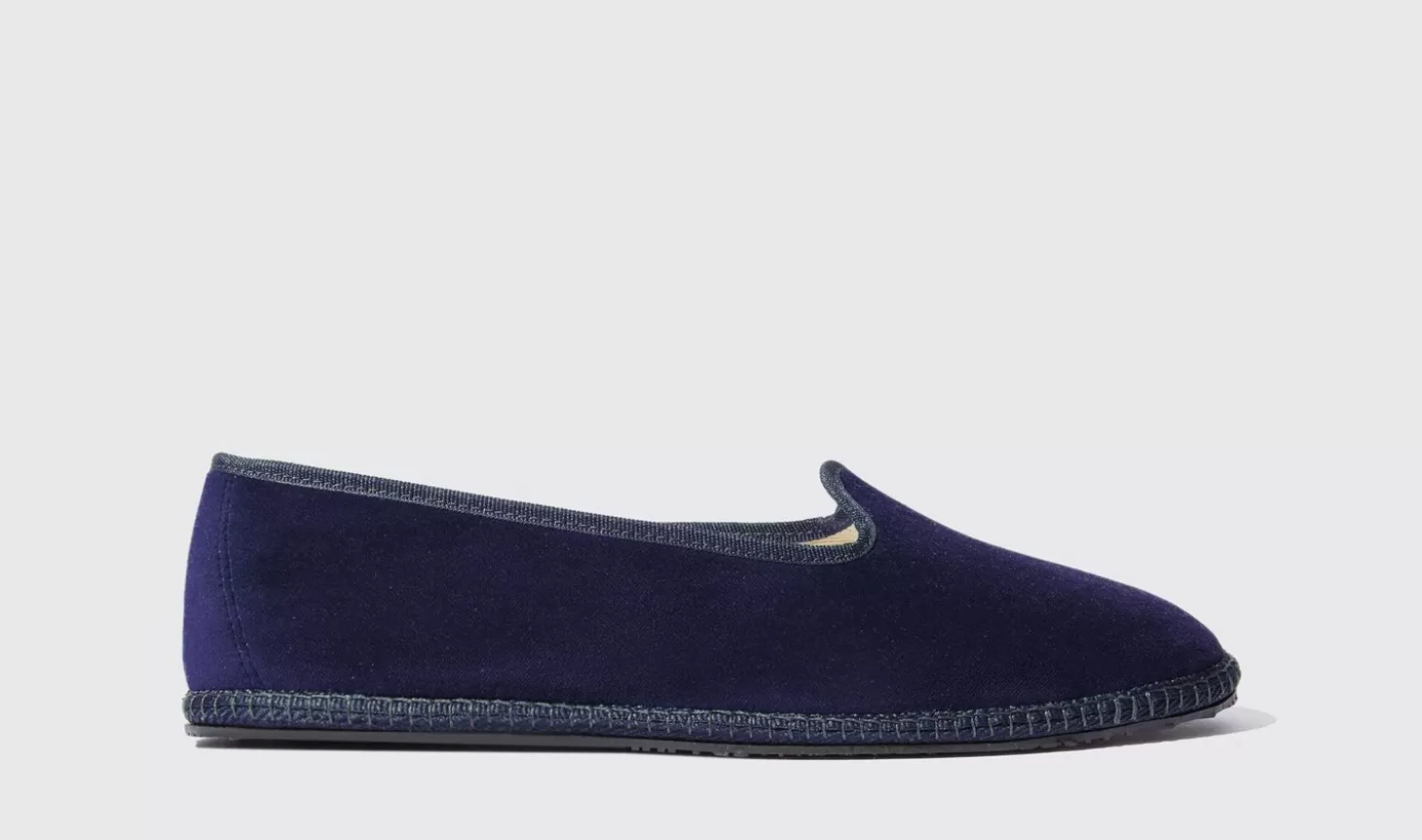 Scarosso Slippers-Valentino Blu Velluto Blue - Velvet