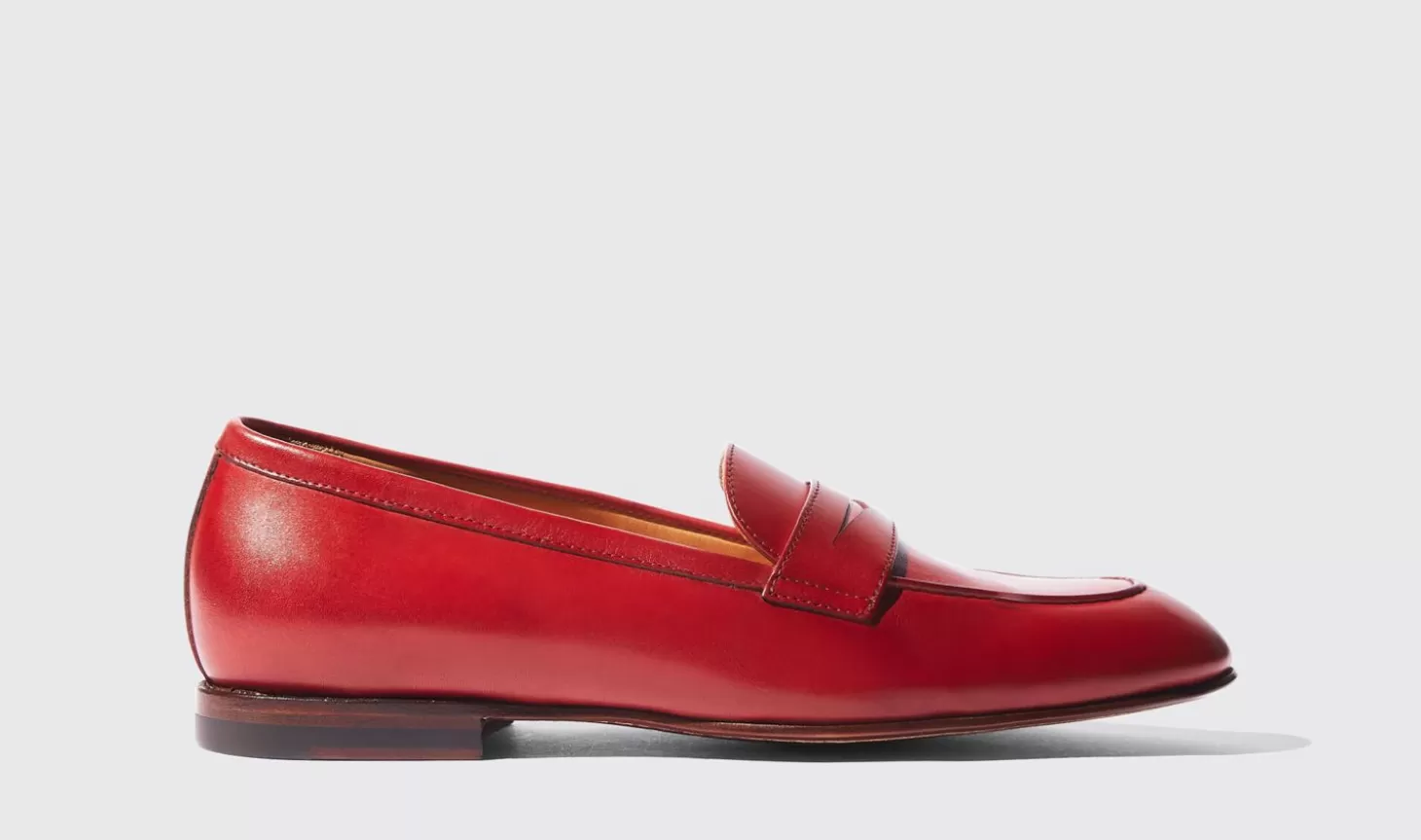 Scarosso Loafers-Valeria Rossa Red - Calf