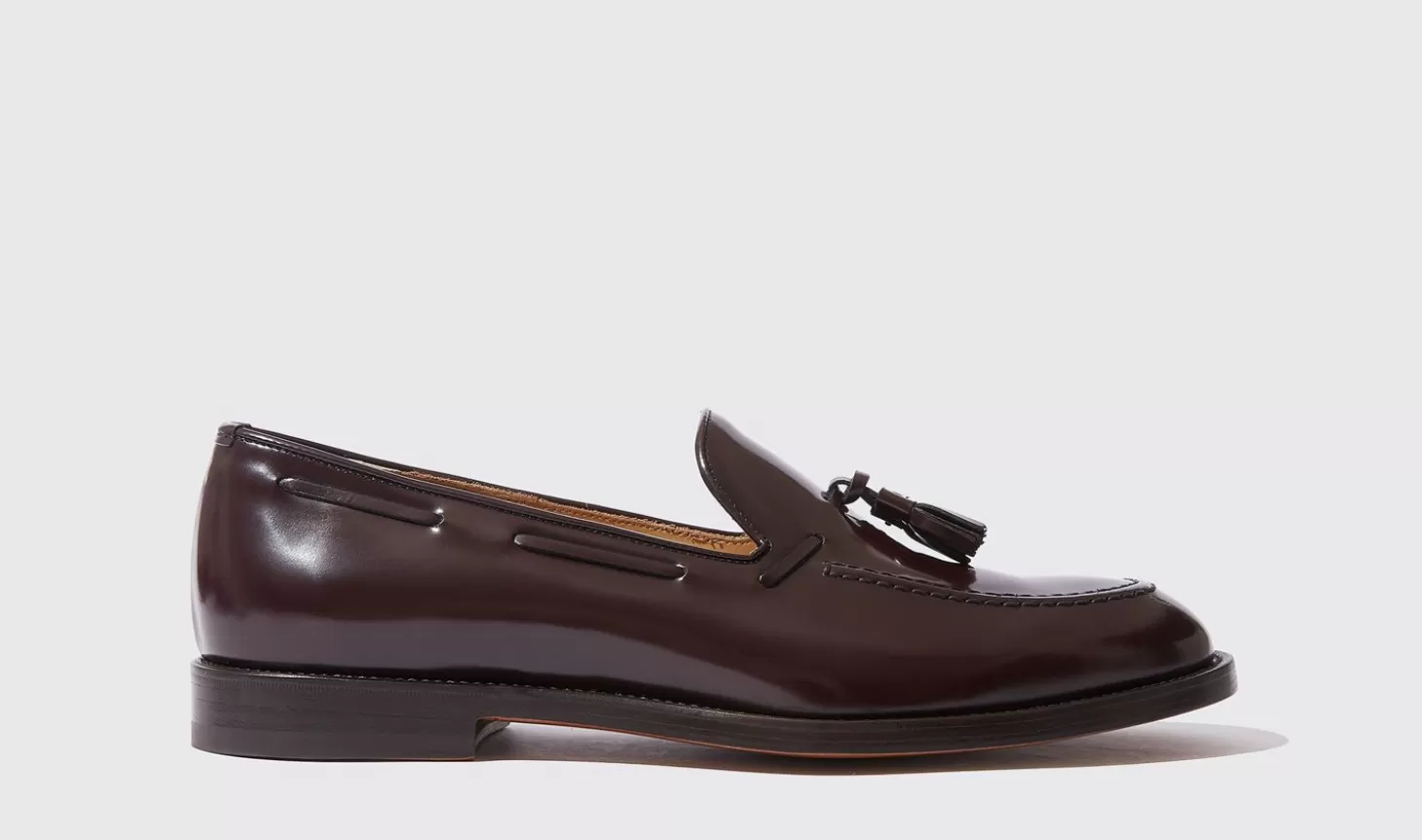 Scarosso Loafers-William Burgundy Bright Burgundy - Polished Calf