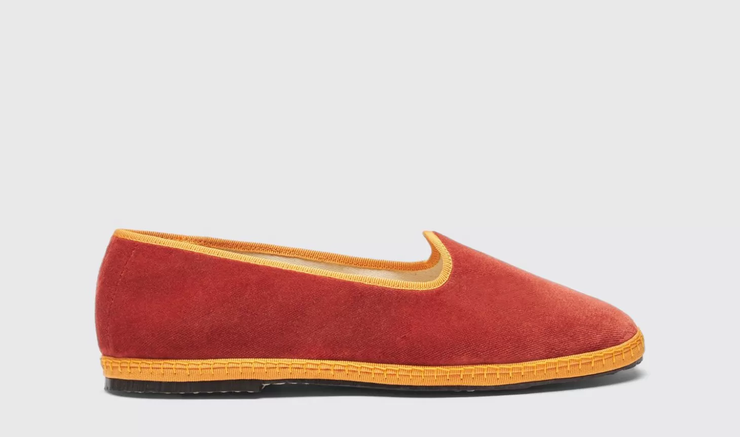 Scarosso Slippers-William Iv Negroni Orange - Velvet