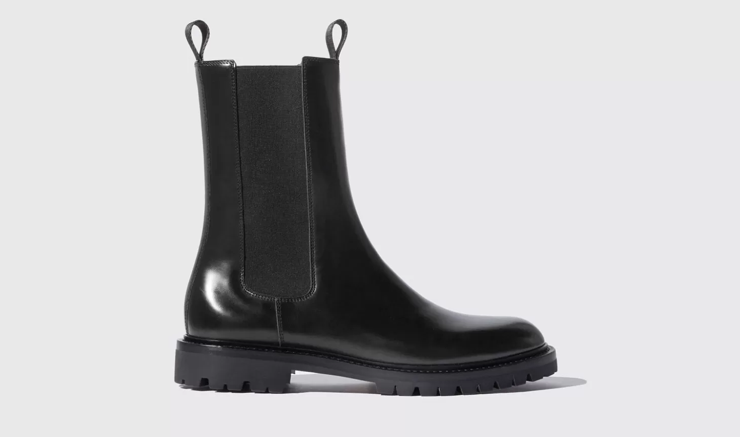 Scarosso Chelsea Boots-Wooster Black Black - Brushed Calf